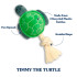 Rope Turtle Plush Dog Toy Small by Grrreen