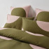 Pluto Olive Duvet Cover Set by Linen House