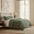 Washed Linen Cotton Duvet Cover Set by Renee Taylor - Leaf