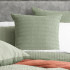 Celeste Seersucker Cotton Waffle Duvet Cover Set by Cloud Linen - Sage
