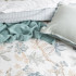 Floral Vine Cotton Slub Reversible Duvet Cover Set by Renee Taylor