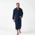 Men's Topstitch Robe - Navy by Baksana