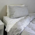 Classic Ticking Duvet Cover Set by Seneca - Black