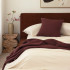 Milo Waffle Square Cushion by Bambury - Sangria