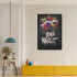 Elephant Led Canvas Black Frame 83x123cm by Linens & More