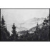 Misty Mountain Canvas Black Frame 120x80cm by Linens & More