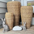 Welcome Rock - Garden Bees Grey by Linen & More - 23.2X15.2X9.8cm