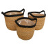 Seagrass Planters Set Of 3 by Linen & More