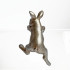 Rabbit Hanging Rim IV - Pewter by Linen & More