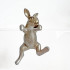 Rabbit Hanging Rim IV - Pewter by Linen & More