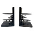 S/2 Biplane Bookends Metal Tones by Linen & More - 13X14.2X18.3cm