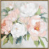Bright Bloom Canvas Brown Frame by Linen & More - 80x80cm