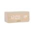 Block LED Alarm Clock Light Wood by Karlsson