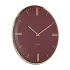 Riqueza Wall Clock Burgundy Red by Karlsson