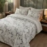 Close up of Serrata Bedspread Set by MM Linen