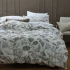 Close up of Botanical Natural Duvet Cover Set by MM Linen