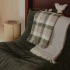 Harris Merino Lambswool Throw by Weave - Natural