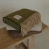 Harris Merino Lambswool Throw by Weave - Natural