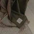 Harris Merino Lambswool Throw by Weave - Moss