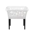 Laundry Basket On Legs by White Magic - 50L