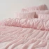 Close up of Layla Duvet Cover Set By Linen House - Peony