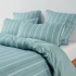 Close up of Monday Stripe Duvet Cover Set by Linen House