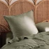 Nara European Pillowcase By Linen House - Moss