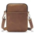 Spindle Brown Crazyhorse Leather Pouch by Nikau Design
