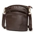 Lily Coffee Leather Handbag by Nikau Design