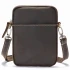 Spindle Dark Coffee Crazyhorse Leather Pouch by Nikau Design