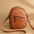 Orchid Brown Leather Crossbody by Nikau Design