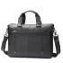 Walnut Black Leather Briefcase by Nikau Design