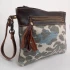 Jo Leather/Canvas Clutch by Backyard