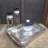 Rectangle Handle Tray Nickel Large by Vanillaware