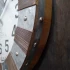 Timber/Galvanized Metal Clock Round by Backyard