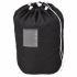 Black Large Commercial Laundry Bag with Clear Pocket by Good Linen Co