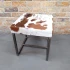 Caramel Nate Hide Stool by Backyard