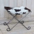 Black Hide - Logan Folding Stool by Backyard
