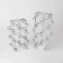 Clear Crystal Ball Vase by Le Forge