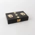 Brass Black Double Card Box Brass Inlay by Le Forge