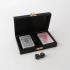 Brass Black Double Card Box Brass Inlay by Le Forge