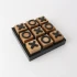 Natural Black Tic Tac Toe by Le Forge - 15x15cm