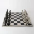 Steel/Black Nickel XL Chess Set by Le Forge - 45x14cm