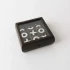Black & Nickel Tic Tac Toe Box by Le Forge - 10cm
