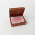 Natural Brass Inlay Single Card Box by Le Forge