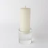Clear Crystal Pillar Candlestick by Le Forge