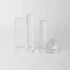 Clear Crystal Ball Bookends by Le Forge