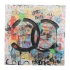 Black Art Canvas "Coco" by Le Forge - 60x60cm