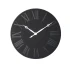 Paco Roman Numeral Black Clock by Le Forge - 80cm