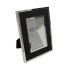 Silver / Black Faux Leather Picture Frame Style 15 by Le Forge